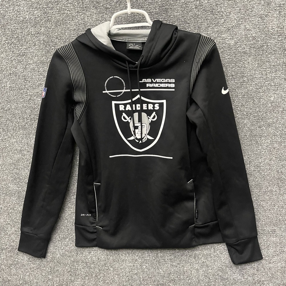 Las Vegas Raiders Nike Sideline Performance Pullover Hoodie Black Size XS